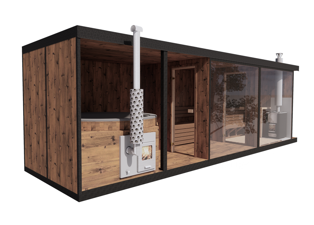 Modulinė pirtis Ainara A+B+C Modelis Modulinė pirtis Ainara A+B+C Modelis