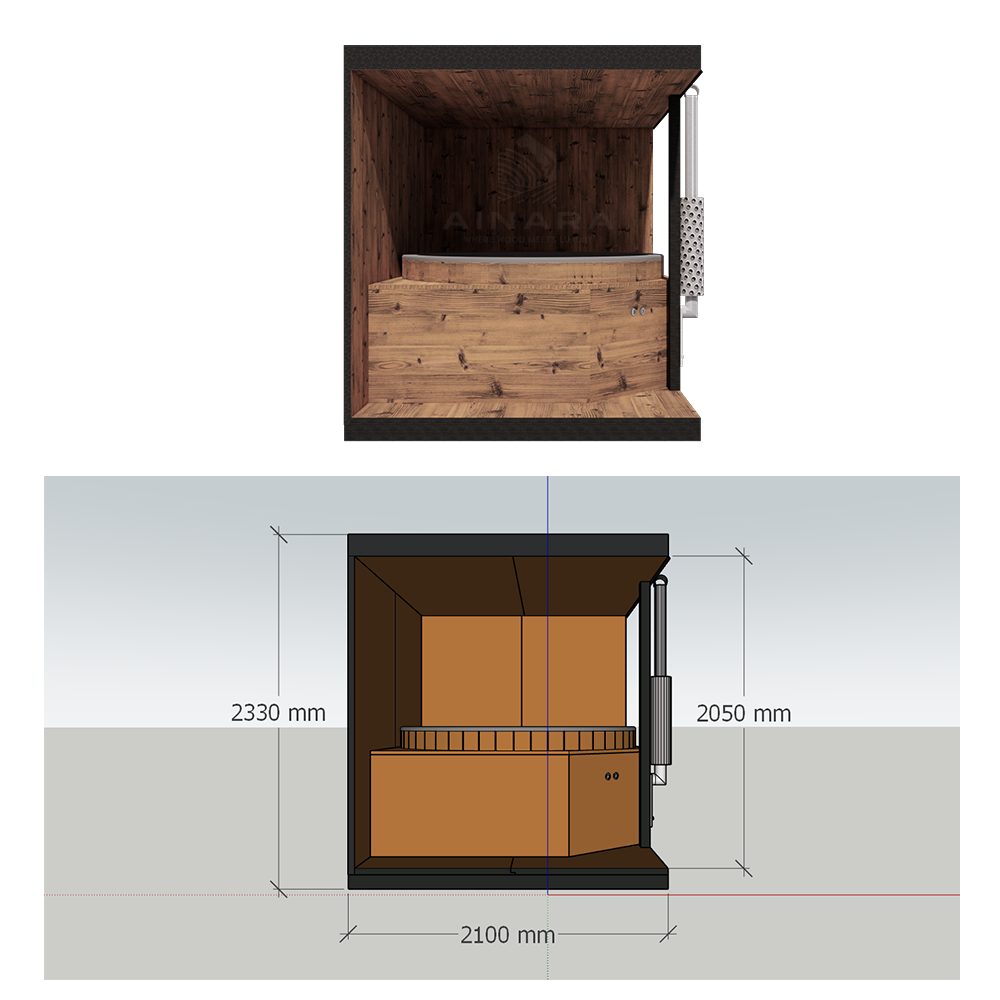 Modulinė pirtis Ainara C Modelis