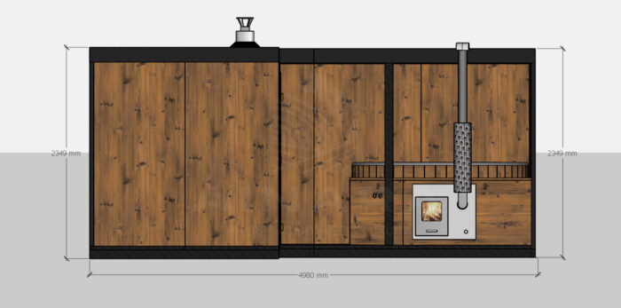 Modulinė pirtis ABC L modelis